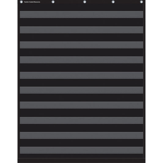 Teacher Created Resources Black 10 Pocket Chart, 34 x 44 (TCR 20744)