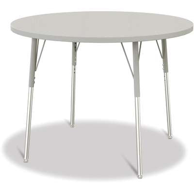 Jonti-Craft Berries Round Adjustable Height Activity Table, 42" Diameter, Color and Size Variants (6468JC)