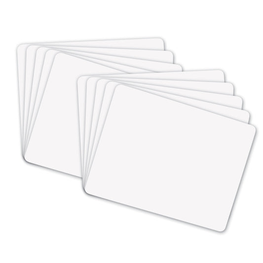 Dixon Plain Dry Erase Whiteboard, 10 Pack, 9 x 12 (DIXPAC 9881-10)
