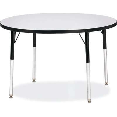 Jonti-Craft Berries Round Adjustable Height Activity Table, 42" Diameter, Color and Size Variants (6468JC)
