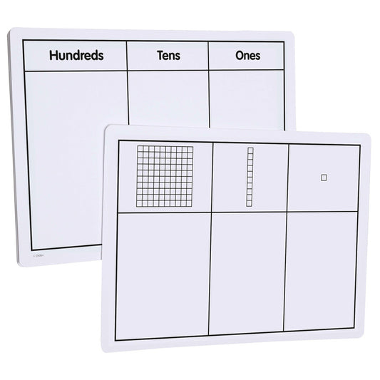 Didax Write on Wipe off Base 10 Blocks, 10 Pack (DD 211013)