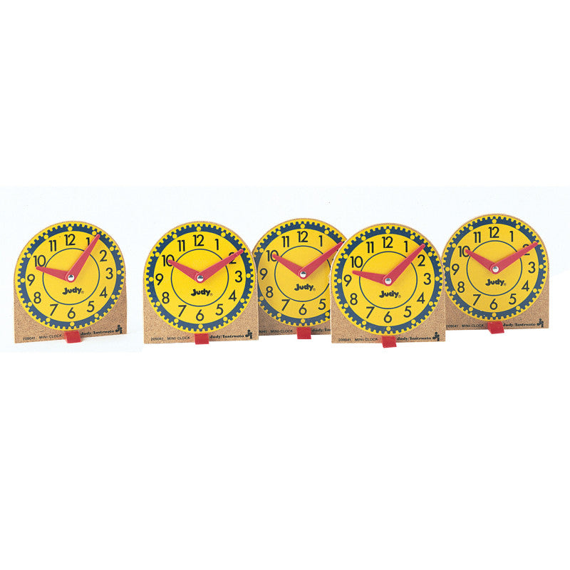 Carson Dellosa Original Mini Clocks, Wood, 12 Pack (J 209041)