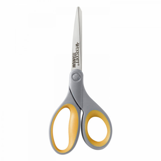 Westcott Titanium Bonded Scissors, Soft Grip, 8 Inch (ACM 13529)