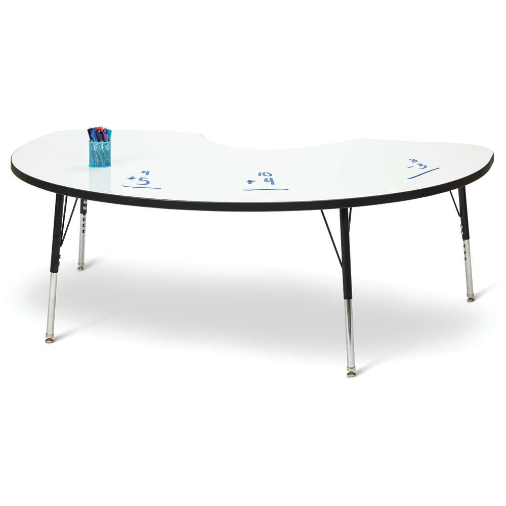 Jonti-Craft Berries Kidney Dry Erase Table, 72"W x 48"D