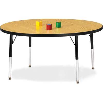 Jonti-Craft Berries Round Adjustable Height Activity Table, 48" Diameter, Color and Size Variants (6433JC)