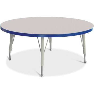 Jonti-Craft Berries Round Adjustable Height Activity Table, 42" Diameter, Color and Size Variants (6468JC)