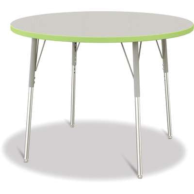 Jonti-Craft Berries Round Adjustable Height Activity Table, 42" Diameter, Color and Size Variants (6468JC)