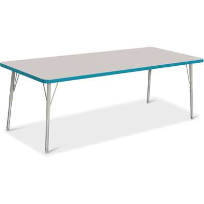 Jonti-Craft Berries Rectangle Adjustable Height Activity Table, 30" x 72", Color and Size Variants (6413JC)