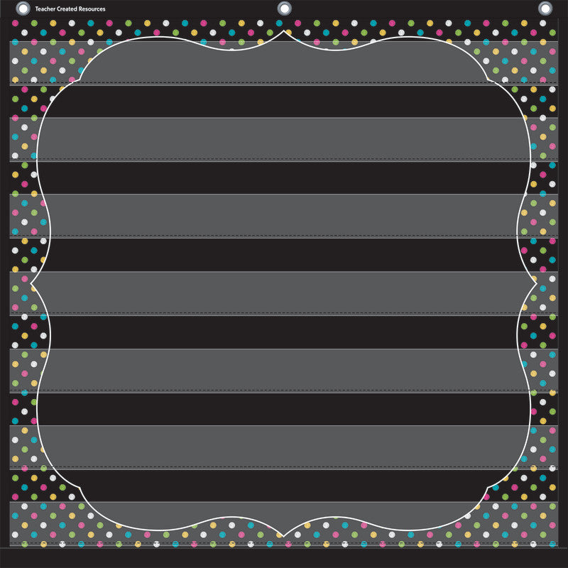 Teacher Created Resources Chalkboard Brights 7 Pocket Chart (TCR 20742)
