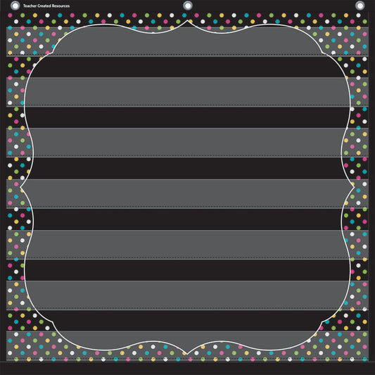 Teacher Created Resources Chalkboard Brights 7 Pocket Chart (TCR 20742)