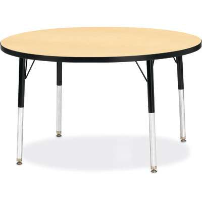 Jonti-Craft Berries Round Adjustable Height Activity Table, 42" Diameter, Color and Size Variants (6468JC)