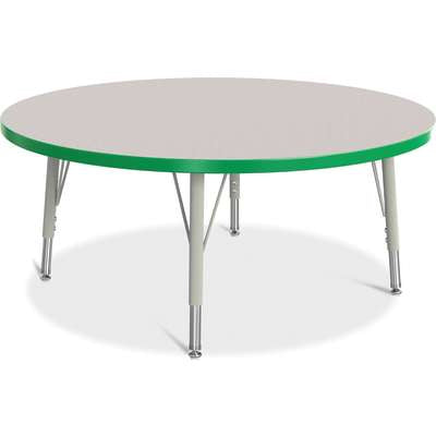 Jonti-Craft Berries Round Adjustable Height Activity Table, 42" Diameter, Color and Size Variants (6468JC)