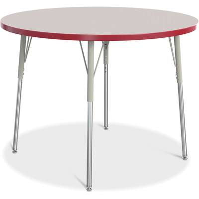 Jonti-Craft Berries Round Adjustable Height Activity Table, 42" Diameter, Color and Size Variants (6468JC)