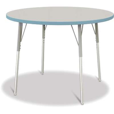Jonti-Craft Berries Round Adjustable Height Activity Table, 42" Diameter, Color and Size Variants (6468JC)