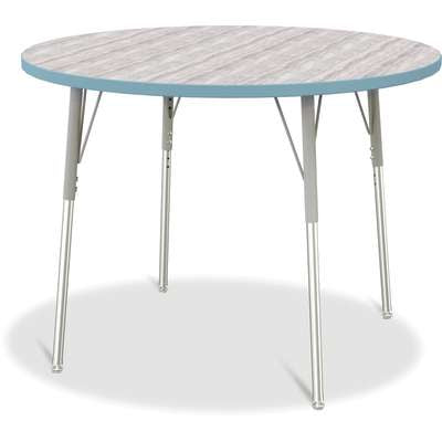 Jonti-Craft Berries Round Adjustable Height Activity Table, 42" Diameter, Color and Size Variants (6468JC)