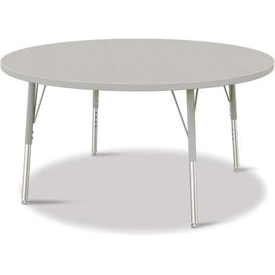 Jonti-Craft Berries Round Adjustable Height Activity Table, 48" Diameter, Color and Size Variants (6433JC)