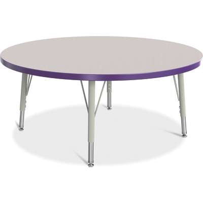 Jonti-Craft Berries Round Adjustable Height Activity Table, 42" Diameter, Color and Size Variants (6468JC)