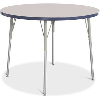 Jonti-Craft Berries Round Adjustable Height Activity Table, 42" Diameter, Color and Size Variants (6468JC)