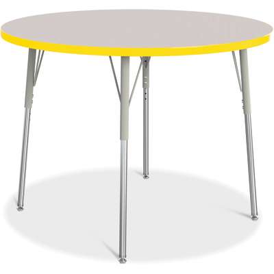 Jonti-Craft Berries Round Adjustable Height Activity Table, 42" Diameter, Color and Size Variants (6468JC)
