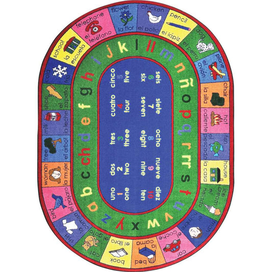 Joy Carpets LenguaLink Rug, Oval
