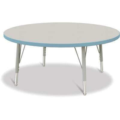 Jonti-Craft Berries Round Adjustable Height Activity Table, 42" Diameter, Color and Size Variants (6468JC)