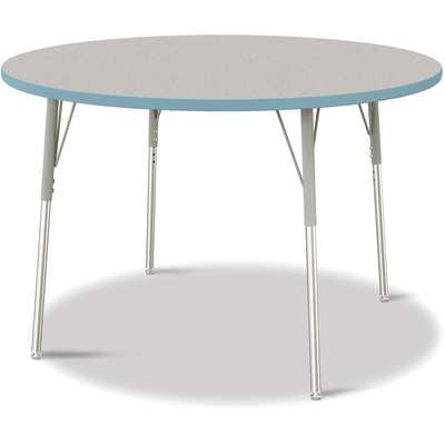 Jonti-Craft Berries Round Adjustable Height Activity Table, 48" Diameter, Color and Size Variants (6433JC)