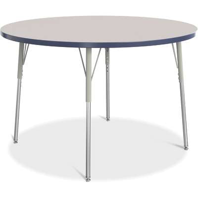 Jonti-Craft Berries Round Adjustable Height Activity Table, 48" Diameter, Color and Size Variants (6433JC)