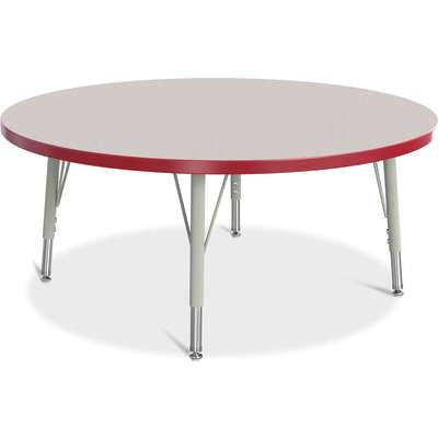 Jonti-Craft Berries Round Adjustable Height Activity Table, 42" Diameter, Color and Size Variants (6468JC)