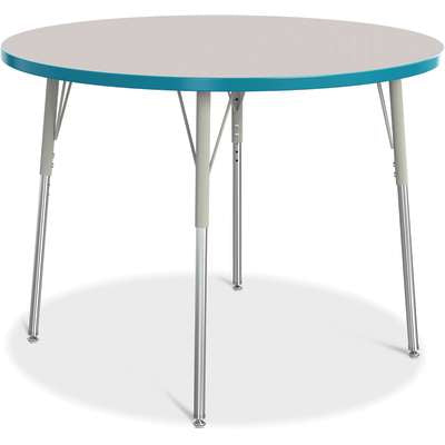 Jonti-Craft Berries Round Adjustable Height Activity Table, 42" Diameter, Color and Size Variants (6468JC)