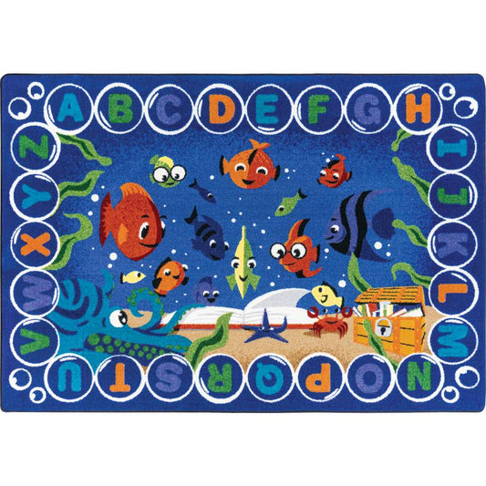Joy Carpets Underwater Readers Rug, Rectangle