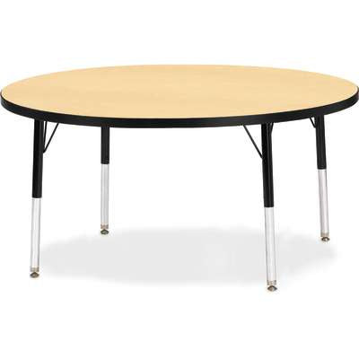 Jonti-Craft Berries Round Adjustable Height Activity Table, 48" Diameter, Color and Size Variants (6433JC)