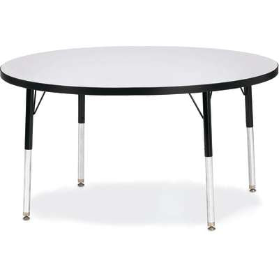 Jonti-Craft Berries Round Adjustable Height Activity Table, 48" Diameter, Color and Size Variants (6433JC)