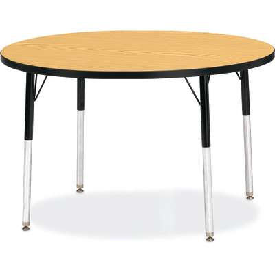 Jonti-Craft Berries Round Adjustable Height Activity Table, 42" Diameter, Color and Size Variants (6468JC)