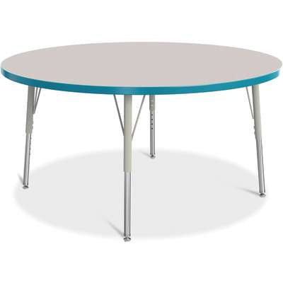 Jonti-Craft Berries Round Adjustable Height Activity Table, 48" Diameter, Color and Size Variants (6433JC)