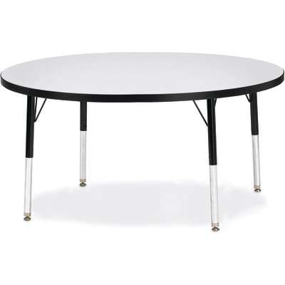 Jonti-Craft Berries Round Adjustable Height Activity Table, 48" Diameter, Color and Size Variants (6433JC)