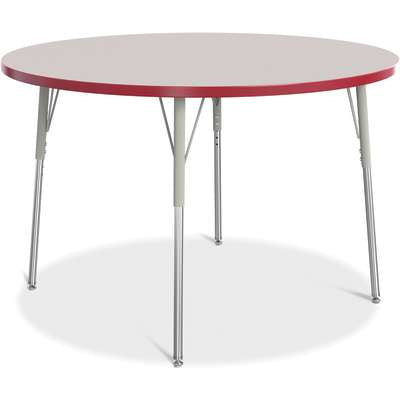 Jonti-Craft Berries Round Adjustable Height Activity Table, 48" Diameter, Color and Size Variants (6433JC)