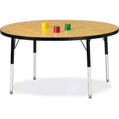 Jonti-Craft Berries Round Adjustable Height Activity Table, 48" Diameter, Color and Size Variants (6433JC)