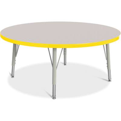 Jonti-Craft Berries Round Adjustable Height Activity Table, 42" Diameter, Color and Size Variants (6468JC)