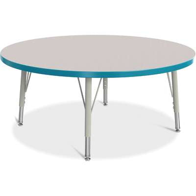 Jonti-Craft Berries Round Adjustable Height Activity Table, 42" Diameter, Color and Size Variants (6468JC)