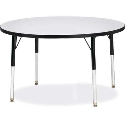 Jonti-Craft Berries Round Adjustable Height Activity Table, 42" Diameter, Color and Size Variants (6468JC)