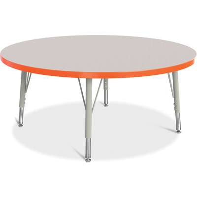 Jonti-Craft Berries Round Adjustable Height Activity Table, 42" Diameter, Color and Size Variants (6468JC)